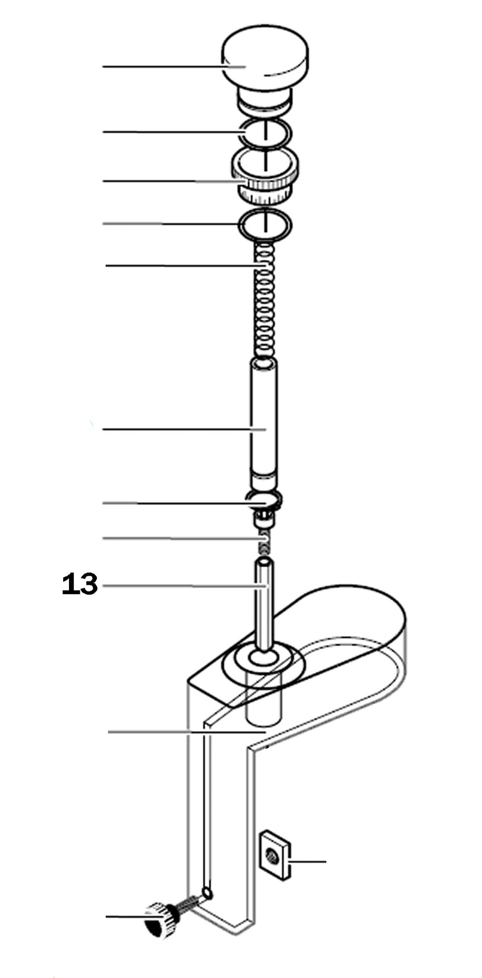 PROXXON 27050-13 Sechskant für MICRO Profiliergerät MP400