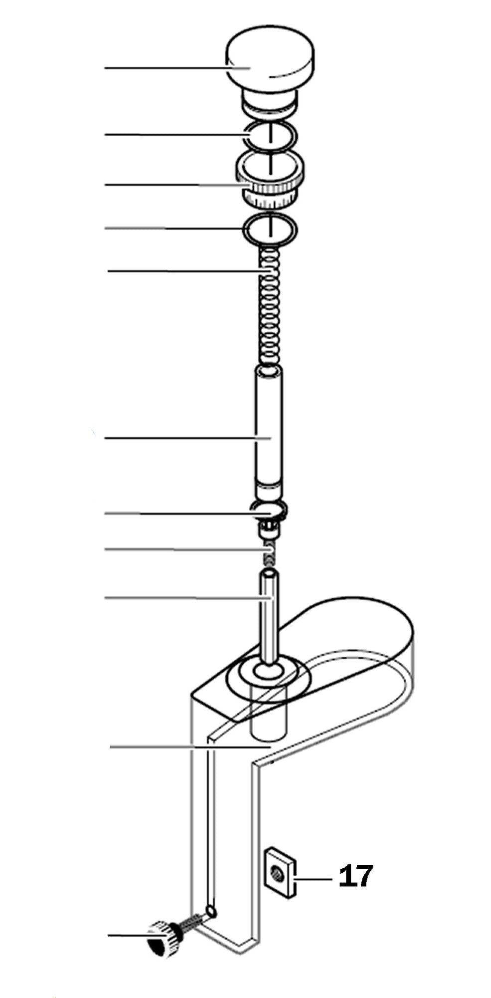 PROXXON 27050-17 Vierkantmutter für MICRO Profiliergerät MP400