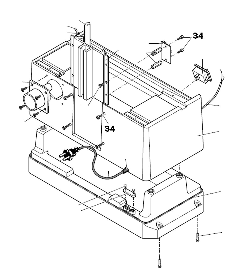 PROXXON 27050-34 Zylinderschraube für MICRO Profiliergerät MP400
