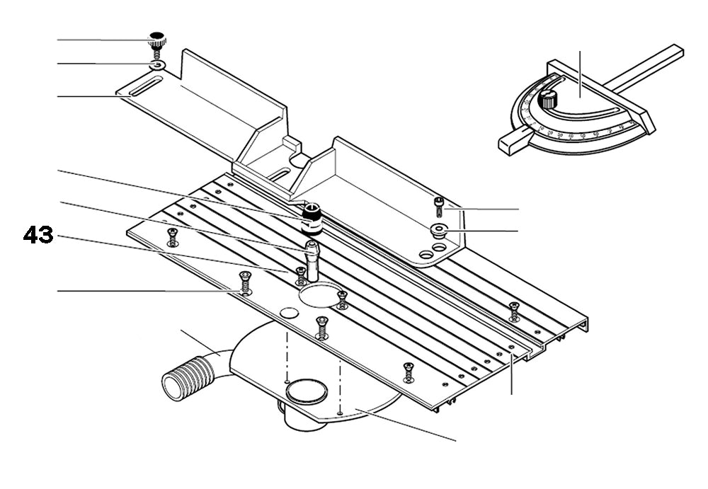 PROXXON 27050-43 Schraube Absaugstutzen für MICRO Profiliergerät MP400