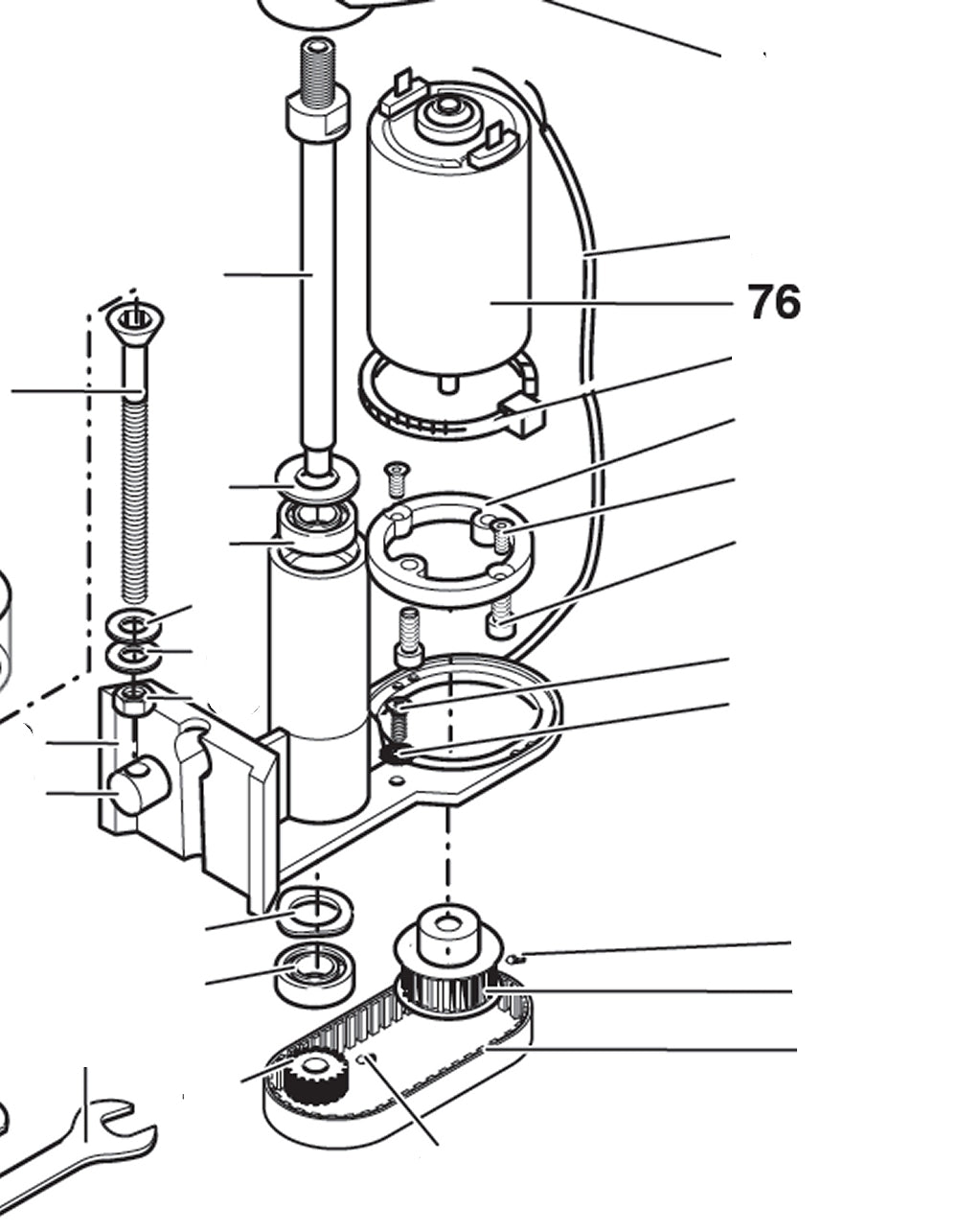 PROXXON 27050-76 Motor Antriebsmotor Ersatzteil für MP400
