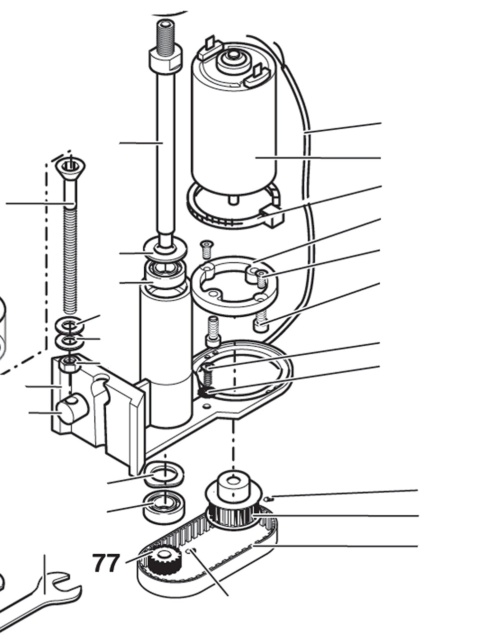 PROXXON 27050-77 Zahnriemenrad klein Ersatzteil für MP400