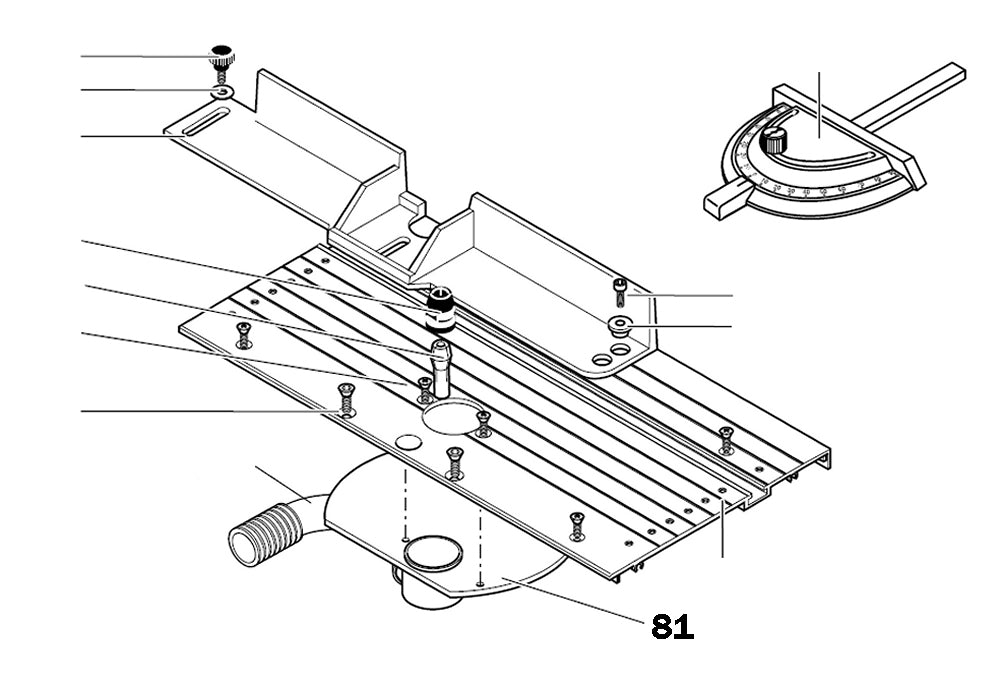 PROXXON 27050-81 Kunststoffstutzen für MICRO Profiliergerät MP400