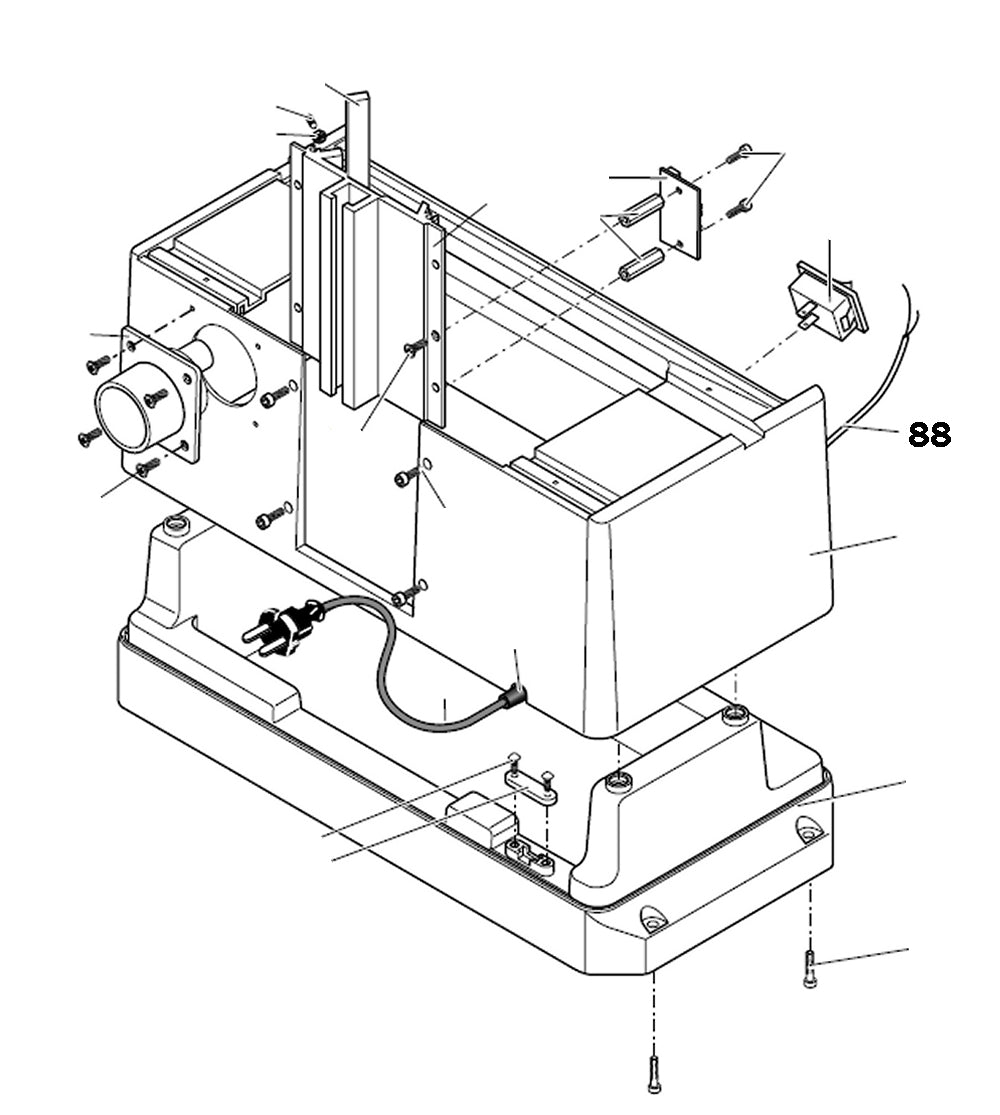 PROXXON 27050-88 Verkabelung Schalter für MICRO Profiliergerät MP400