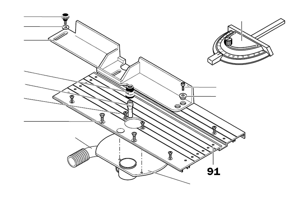 PROXXON 27050-91 Frästisch für MICRO Profiliergerät MP400