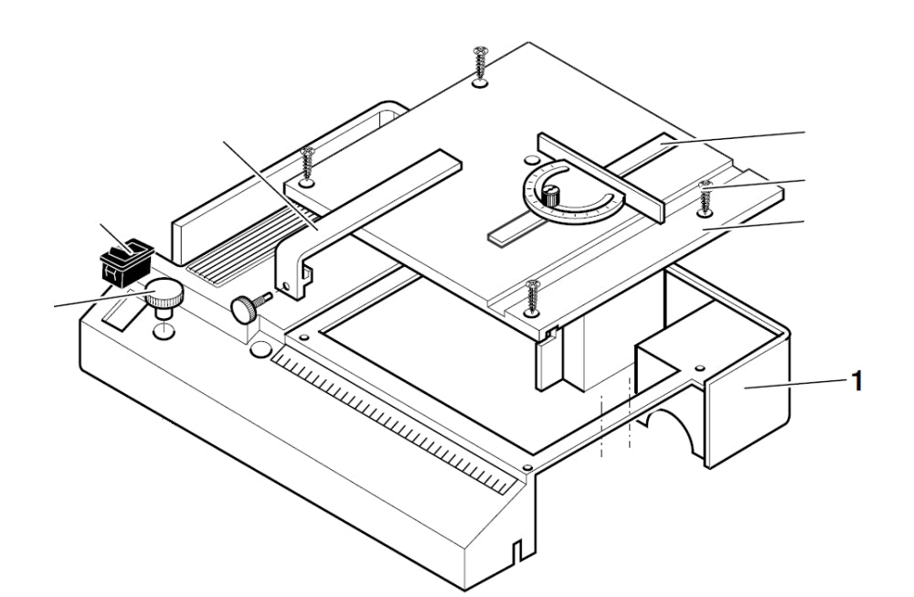 PROXXON 27088-01 Gehäuseoberteil für Dekupiersäge DS230/E