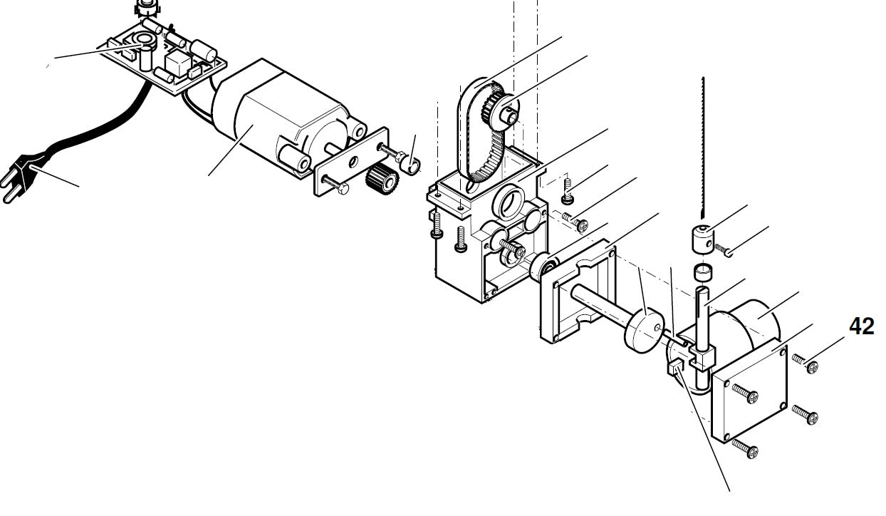 PROXXON 27088-42 Befestigungsschrauben für Dekupiersäge DS230/E