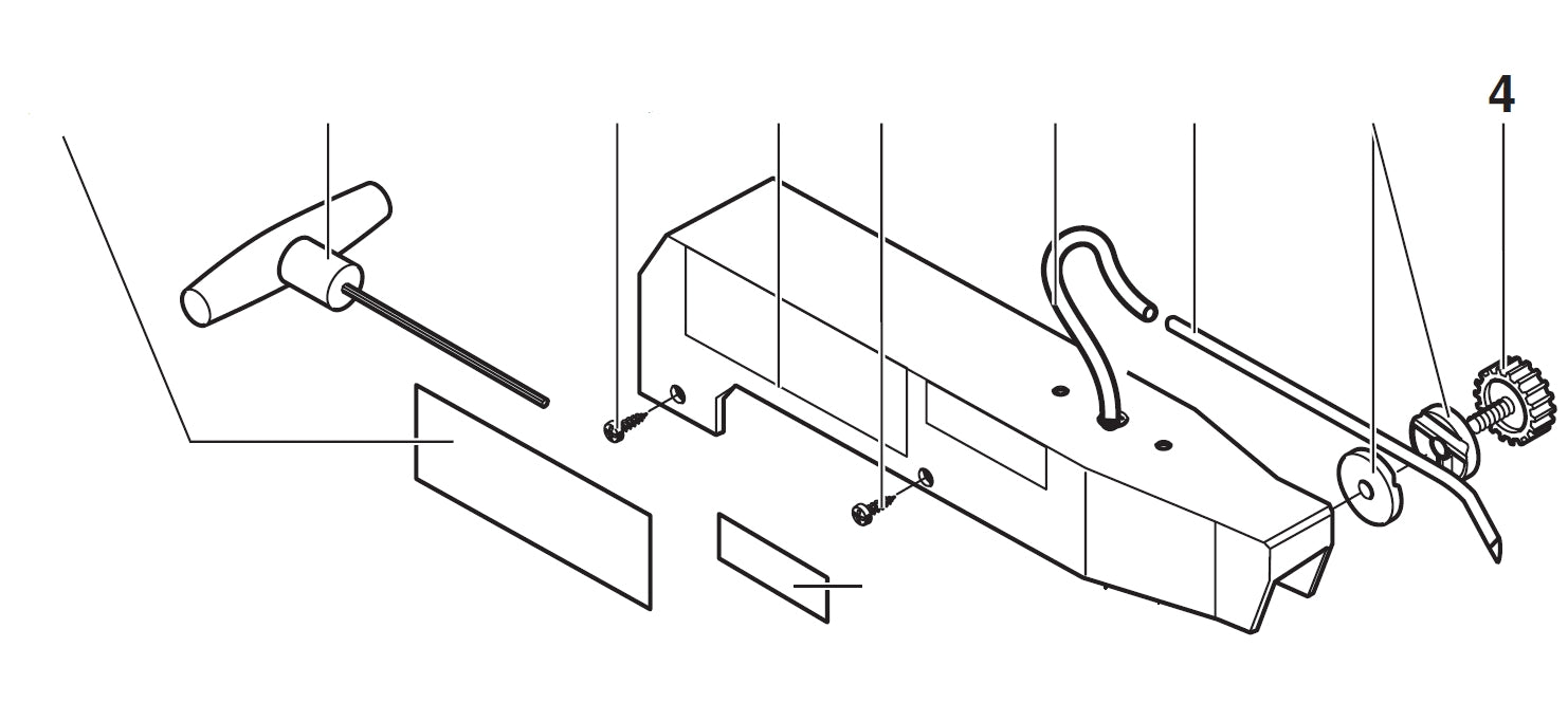 PROXXON 27090-04 Rändelschraube für Dekupiersäge DSH/E 27090