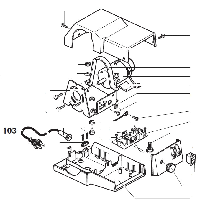 PROXXON 27090-103 Netzkabel für Dekupiersäge DSH/E 27090