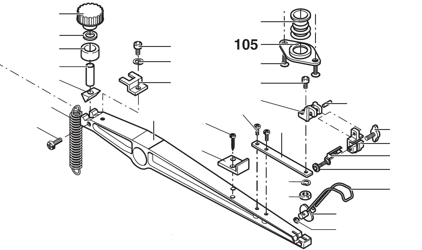 PROXXON 27090-105 Flansch für Dekupiersäge DSH/E 27090