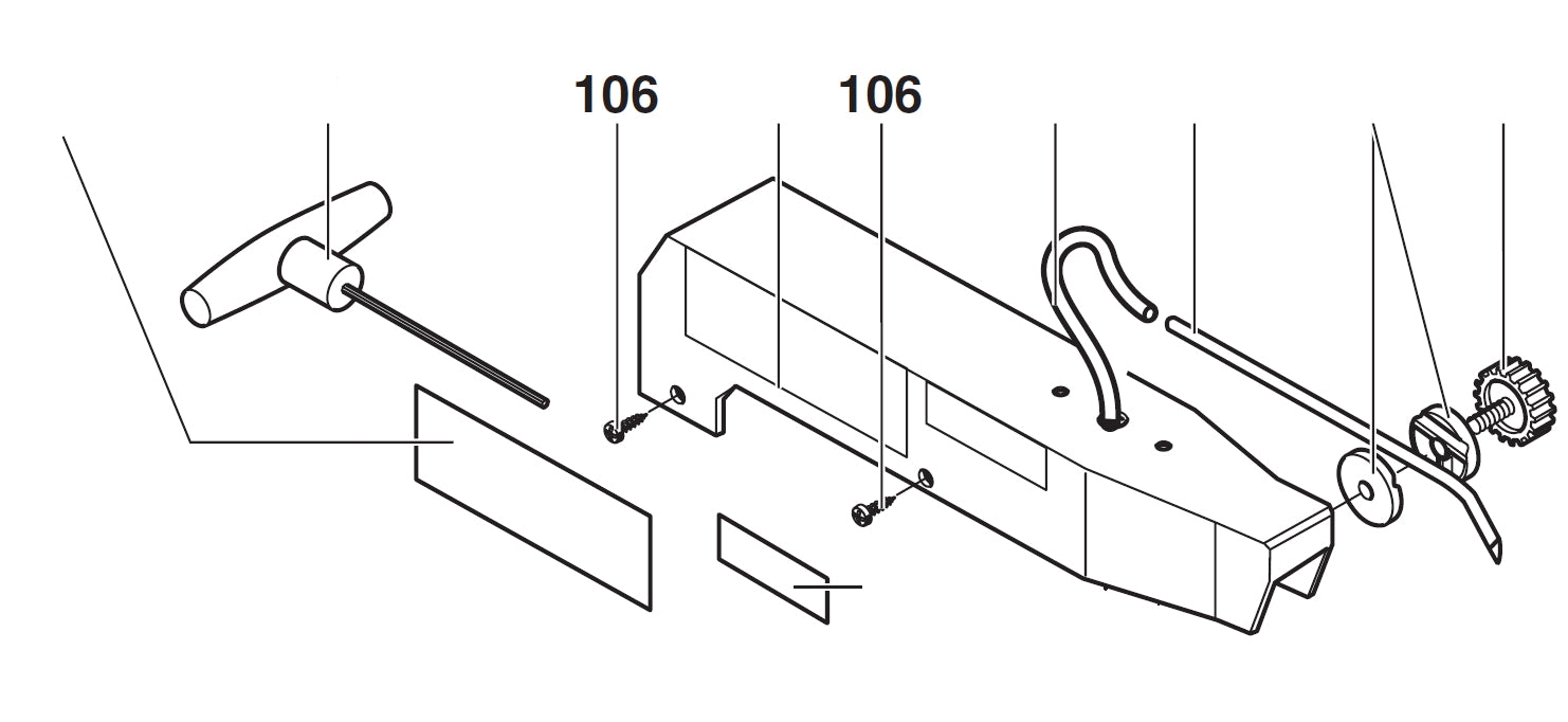 PROXXON 27090-106 Schraube für Sägearmabdeckung für Dekupiersäge DSH/E 27090