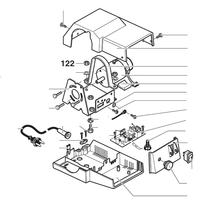 PROXXON 27090-122 Mutter für Haltebügel für Dekupiersäge DSH/E 27090