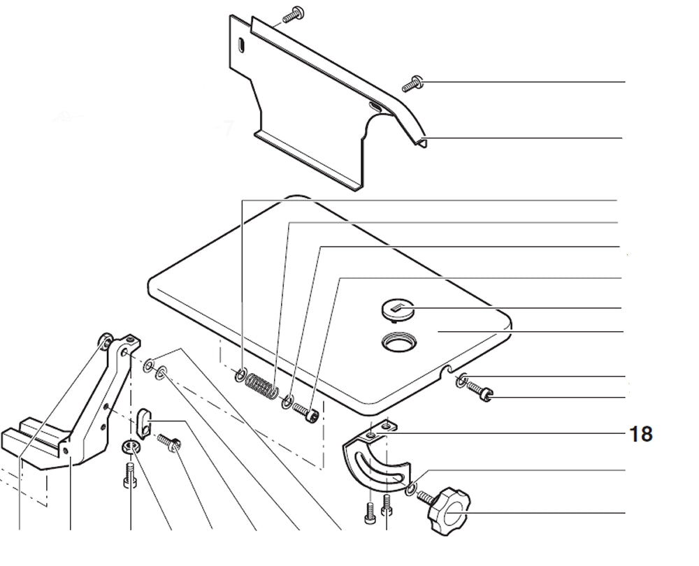 PROXXON 27090-18 Winkelskala für Dekupiersäge DSH/E 27090