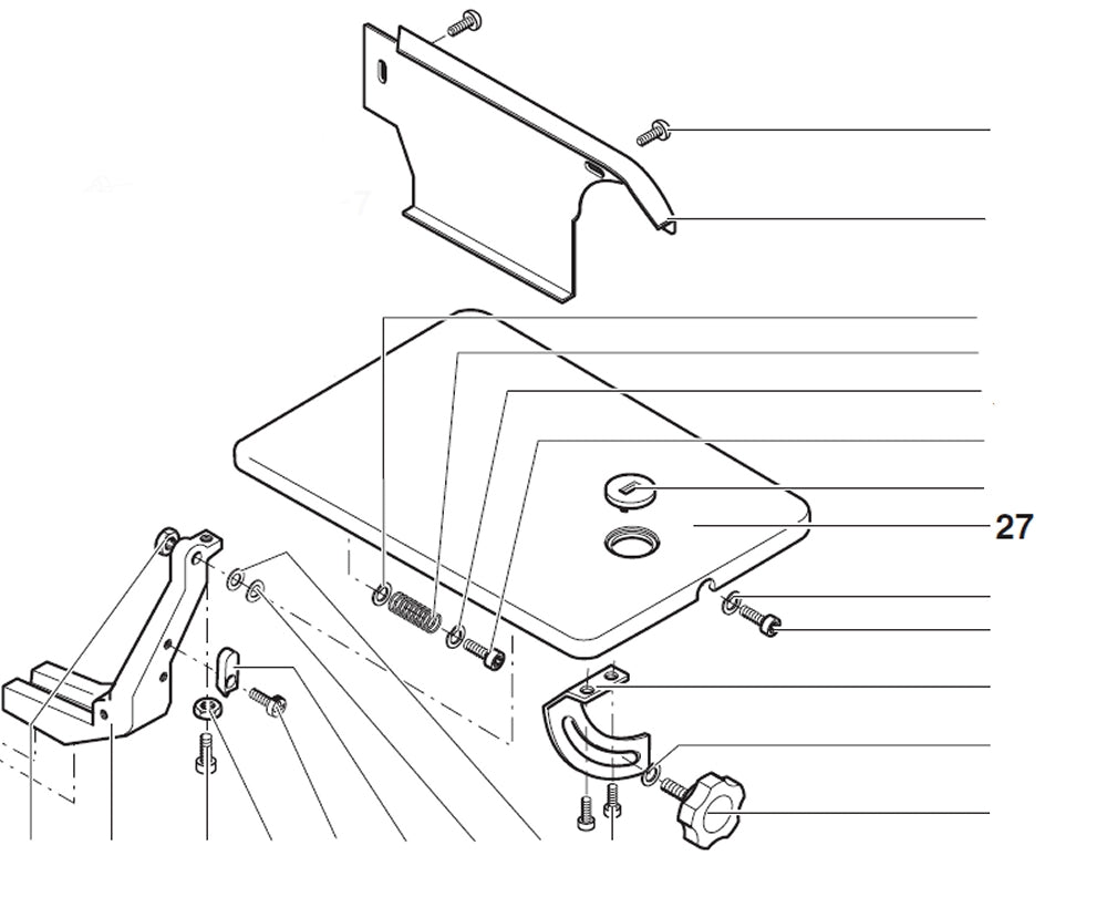 PROXXON 27090-27 Tisch für Dekupiersäge DSH/E 27090