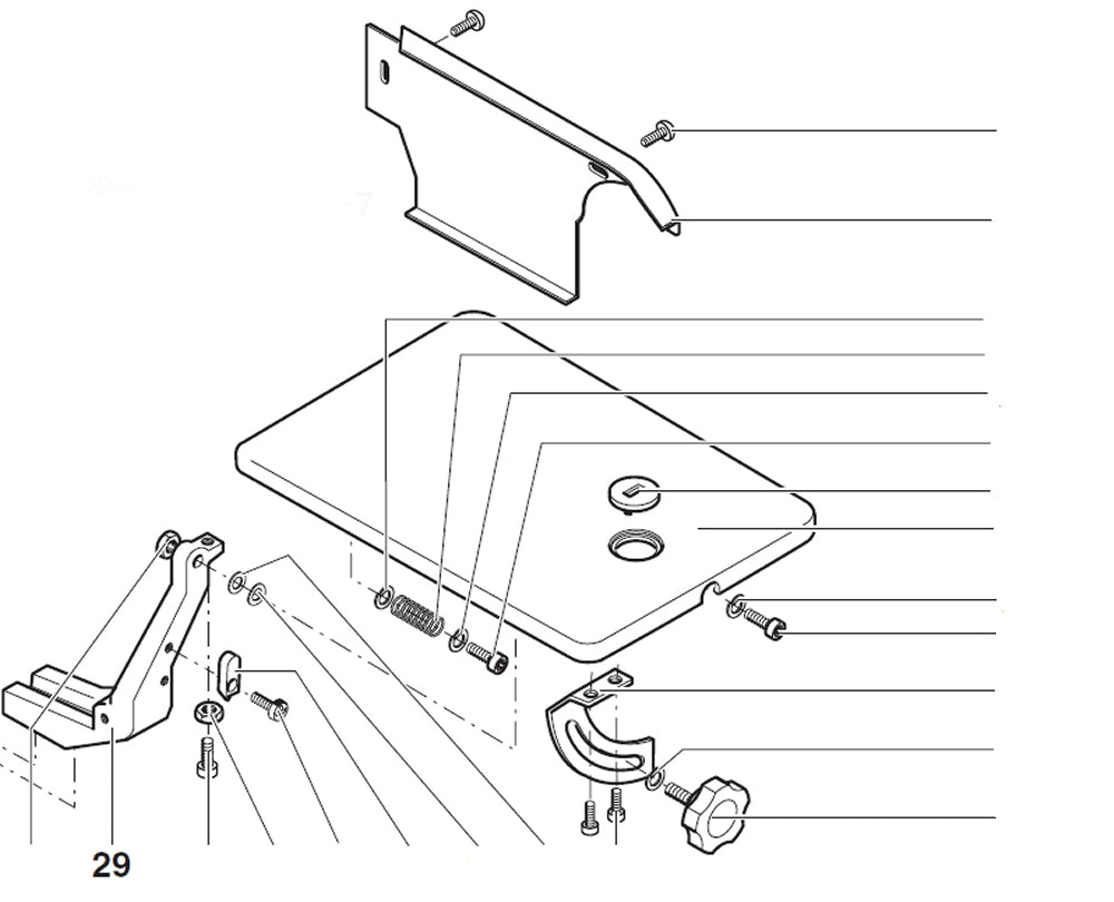 PROXXON 27090-29 Halter für Dekupiersäge DSH/E 27090