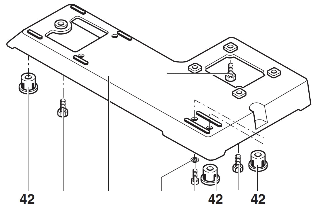 PROXXON 27090-42 Fuß für Dekupiersäge DSH/E 27090