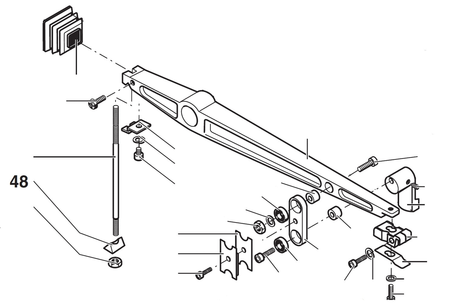 PROXXON 27090-48 Klemmstück unten für Dekupiersäge DSH/E 27090