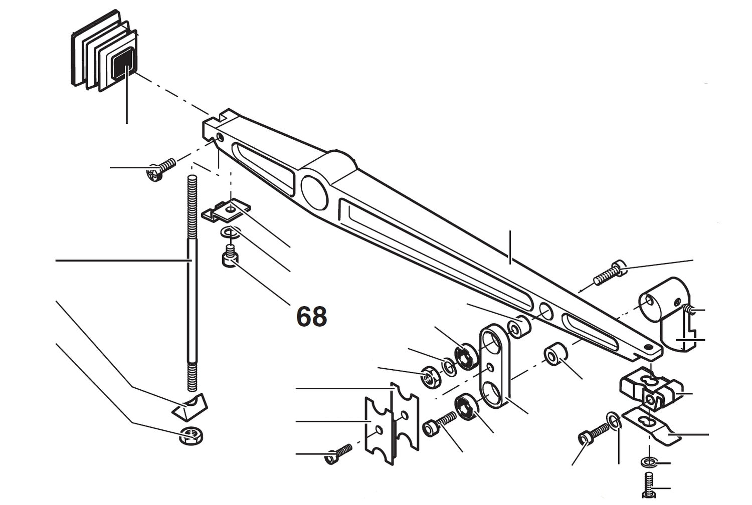 PROXXON 27090-68 Schraube für Dekupiersäge DSH/E 27090