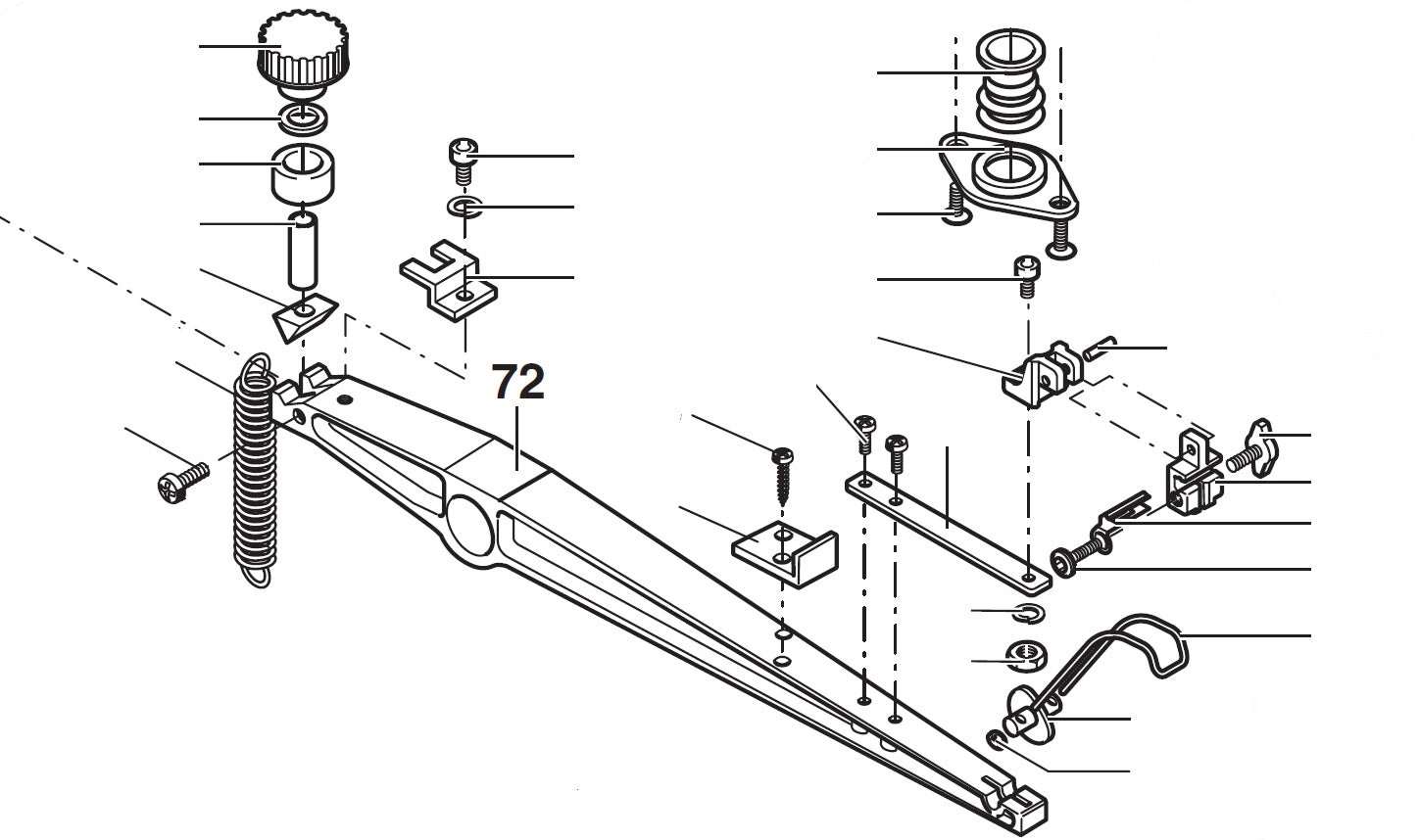 PROXXON 27090-72 Oberer Sägearm für Dekupiersäge DSH/E 27090