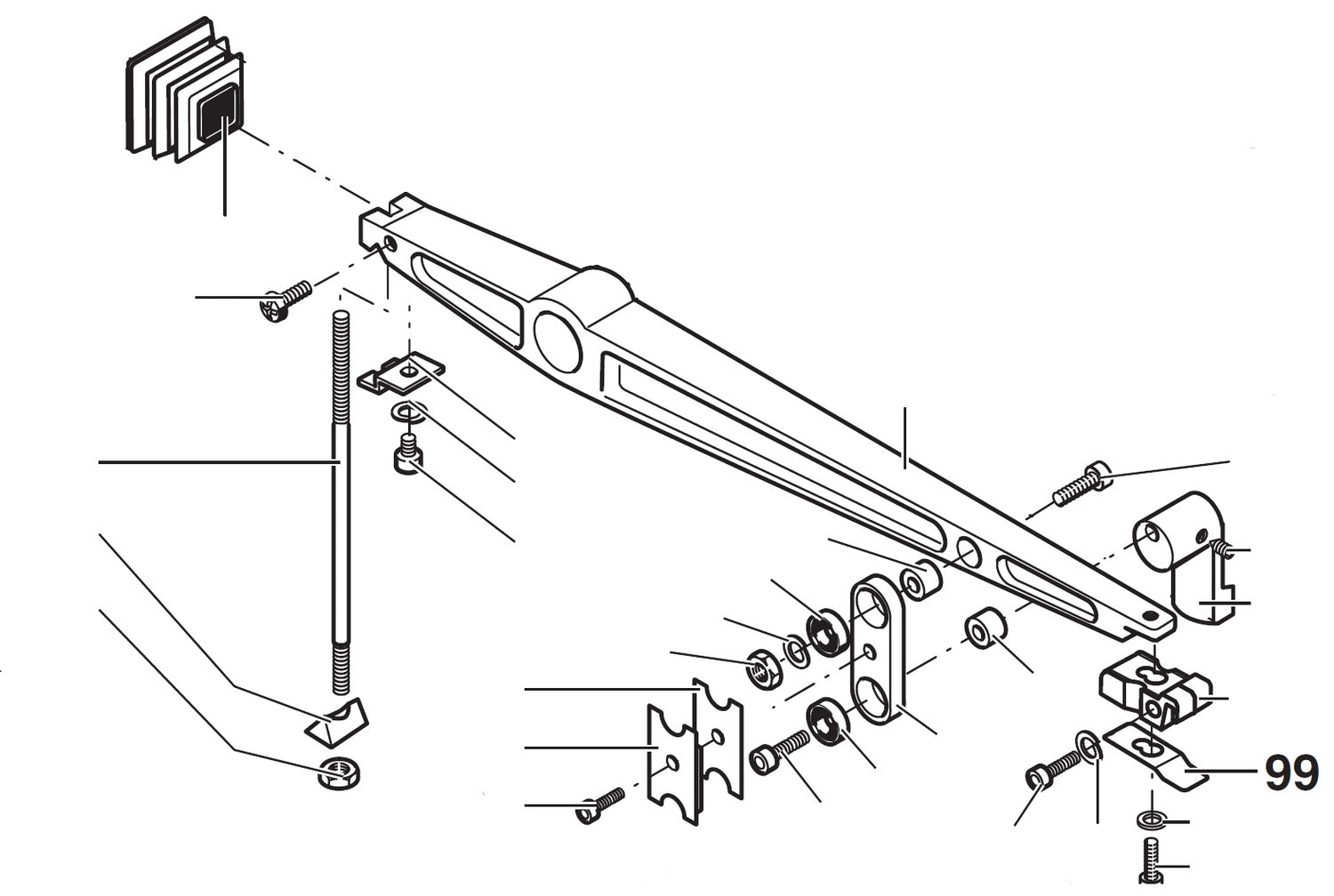 PROXXON 27090-99 Anschlagblech für Dekupiersäge DSH/E 27090