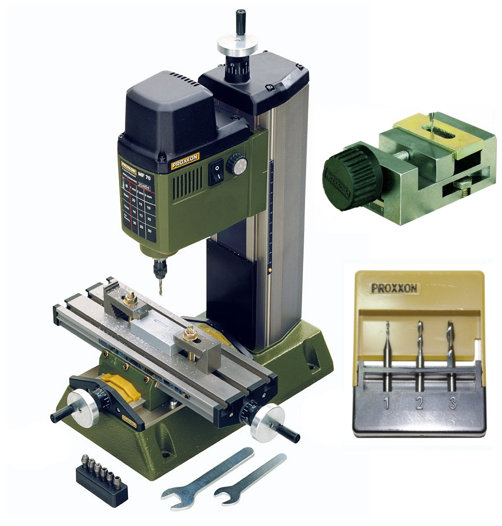 PAKET PROXXON 27110 MICRO Fräse MF70 + 24260 + 27116