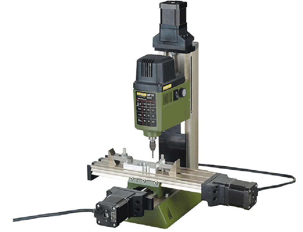 PROXXON 27112 MICRO Fräse MF70/CNC-ready mit Schrittmotoren statt Handrädern
