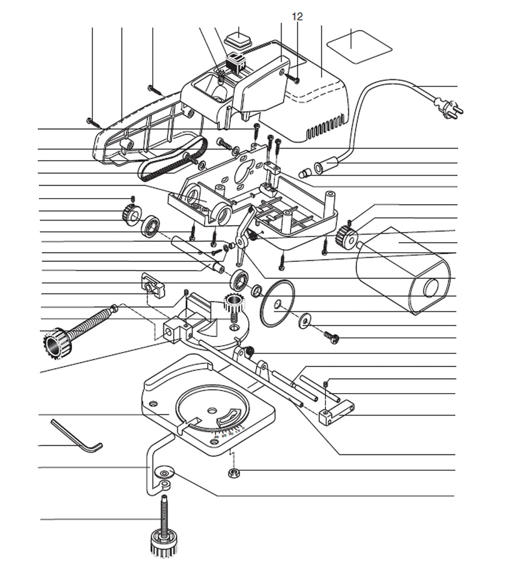 PROXXON 27150-12 Schraube für Kappgerät KG50
