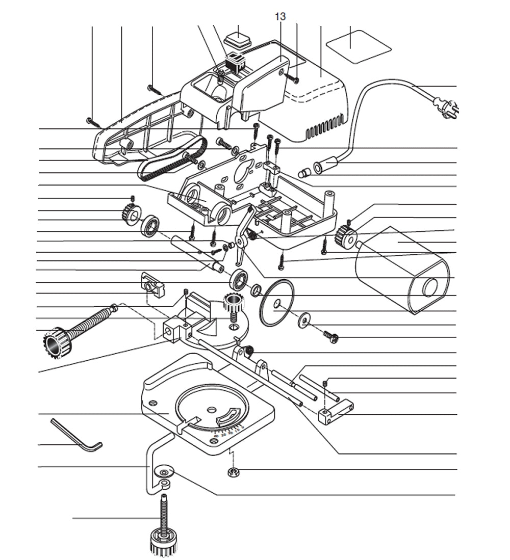 PROXXON 27150-13 Trennscheibenschutz für Kappgerät KG50
