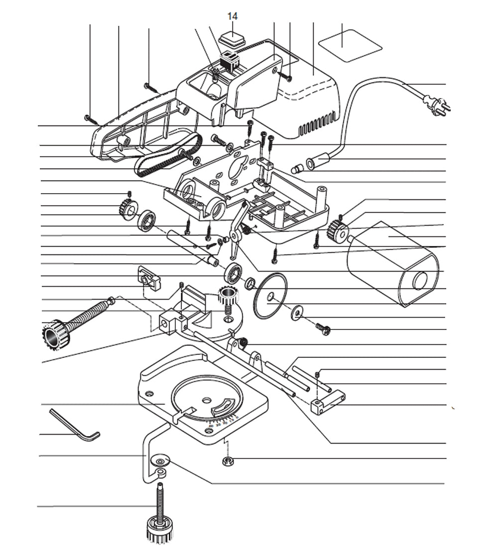 PROXXON 27150-14 Schutzhaube Abdeckung für Schalter für Kappgerät KG50