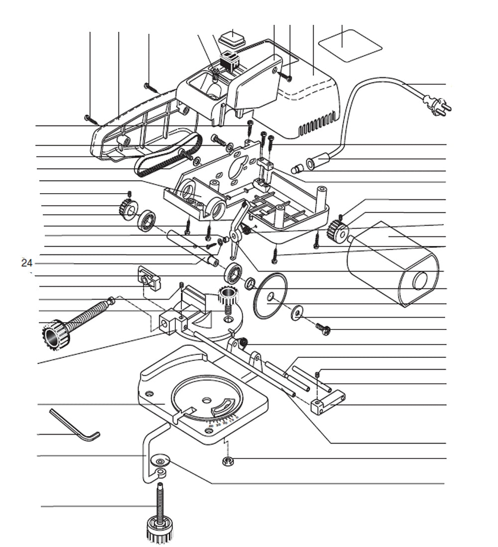 PROXXON 27150-24 Welle zu Kappgerät KG50