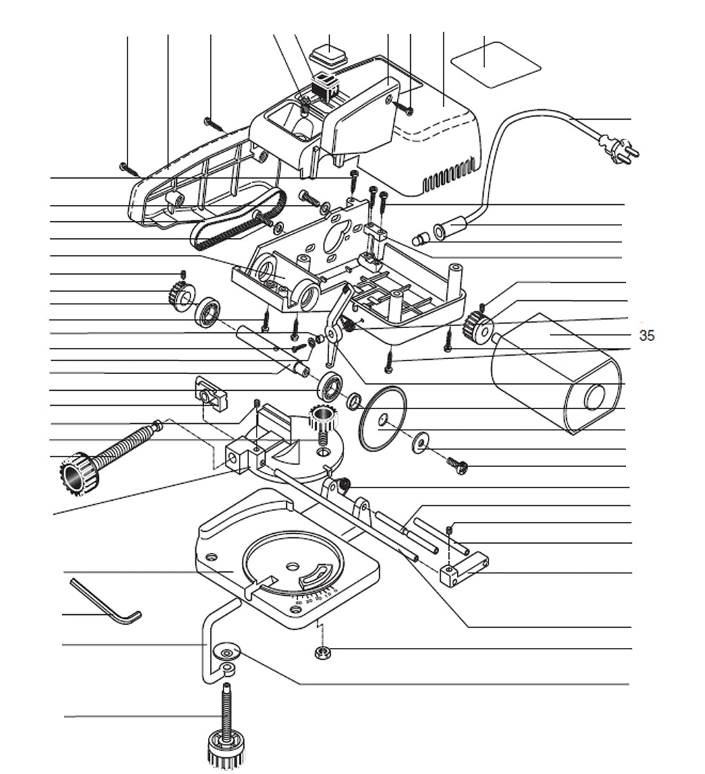 PROXXON 27150-35 Motor zu Kappgerät KG50