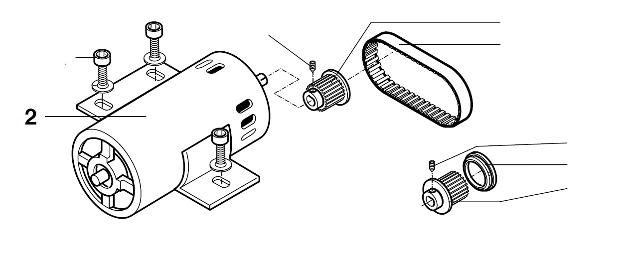 PROXXON 27160-02 Motor für Kappgerät- und Gehrungssäge KGS80