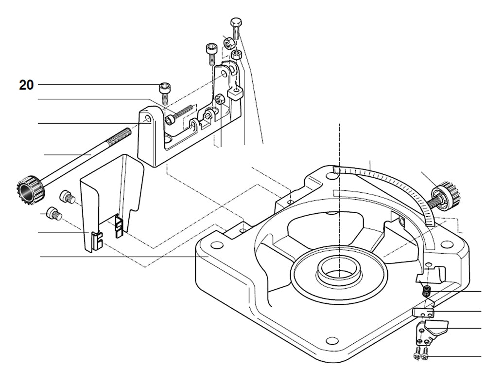 PROXXON 27160-20 Zylinderkopfschraube für Kappgerät- und Gehrungssäge KGS80