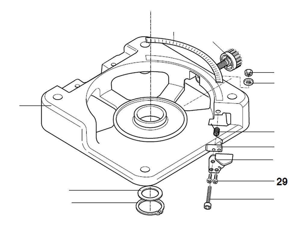 PROXXON 27160-29 Schraube für Kappgerät- und Gehrungssäge KGS80