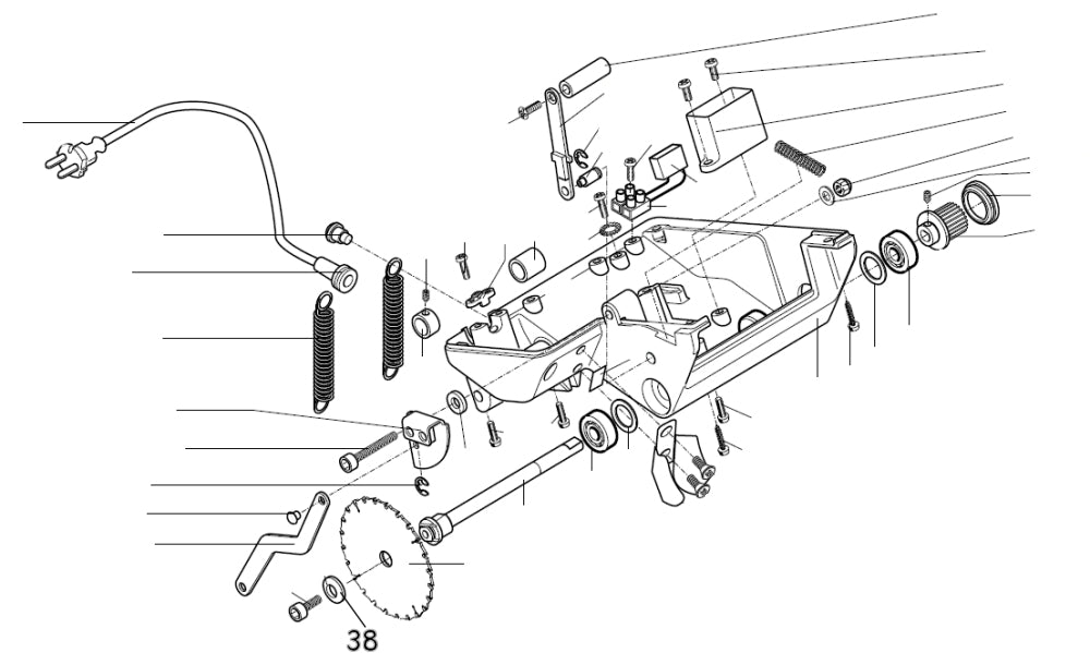 PROXXON 27160-38 Scheibe für Kappgerät- und Gehrungssäge KGS80