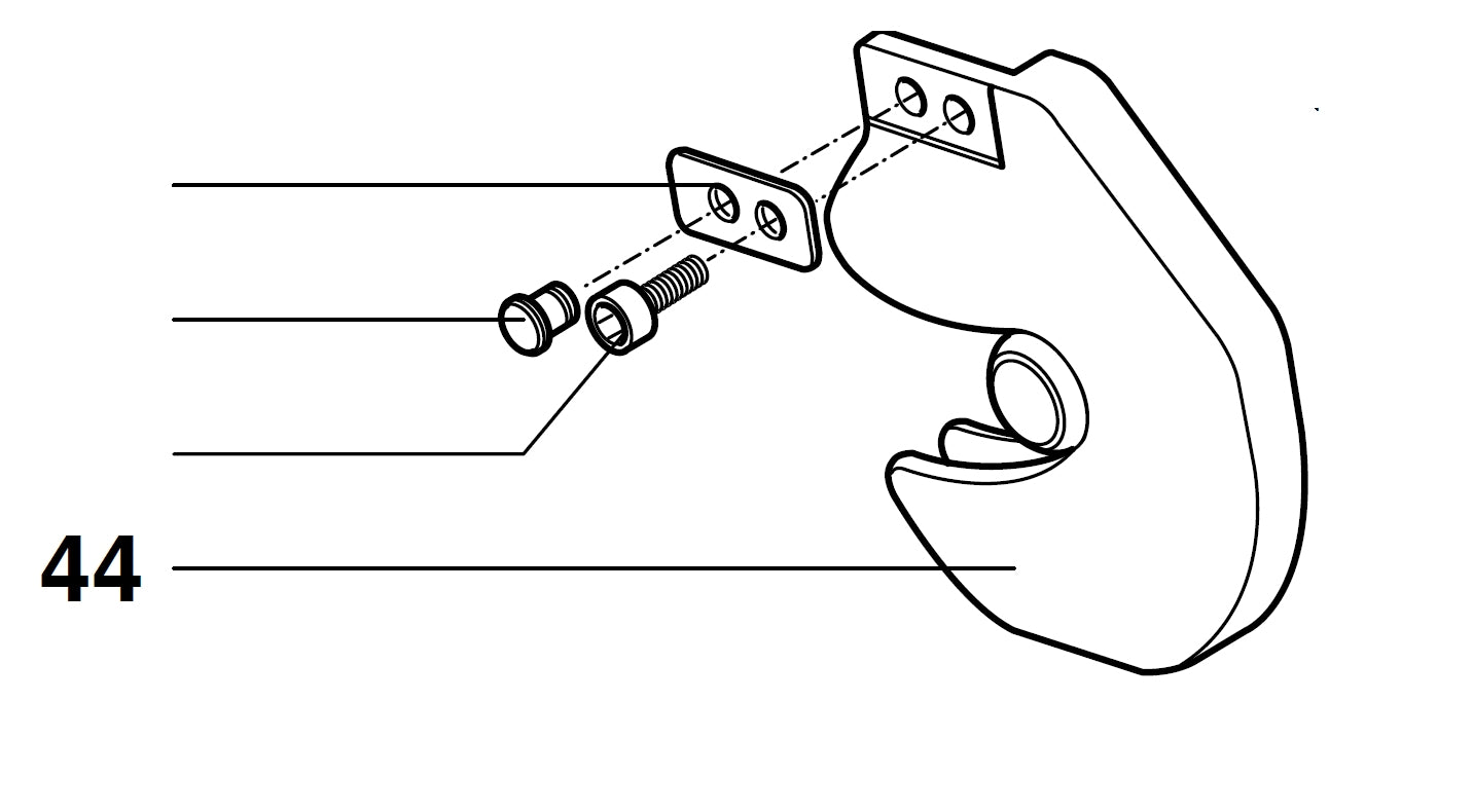 PROXXON 27160-44 Sägeblattabdeckung für Kappgerät- und Gehrungssäge KGS80