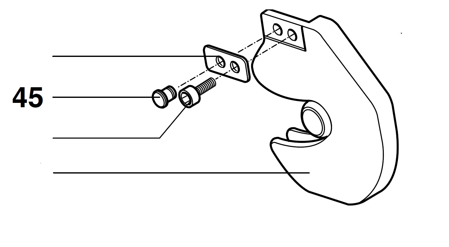 PROXXON 27160-45 Pin für Kappgerät- und Gehrungssäge KGS80