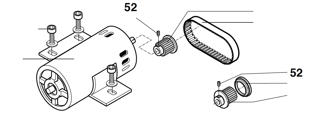 PROXXON 27160-52 Madenschraube für Kappgerät- und Gehrungssäge KGS80