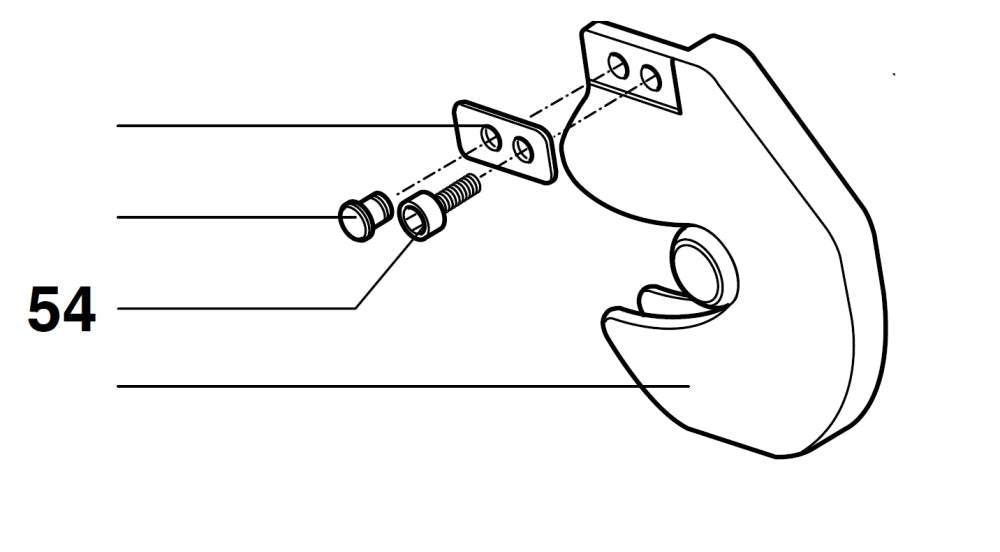 PROXXON 27160-54 Schraube für Kappgerät- und Gehrungssäge KGS80