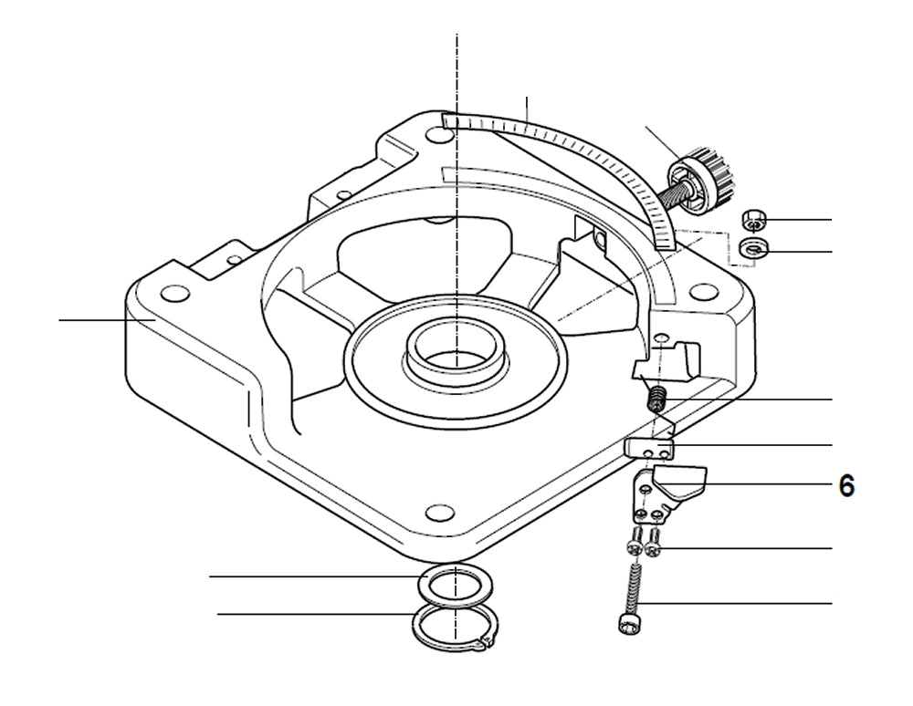PROXXON 27160-06 Arretierplatte für Kappgerät- und Gehrungssäge KGS80
