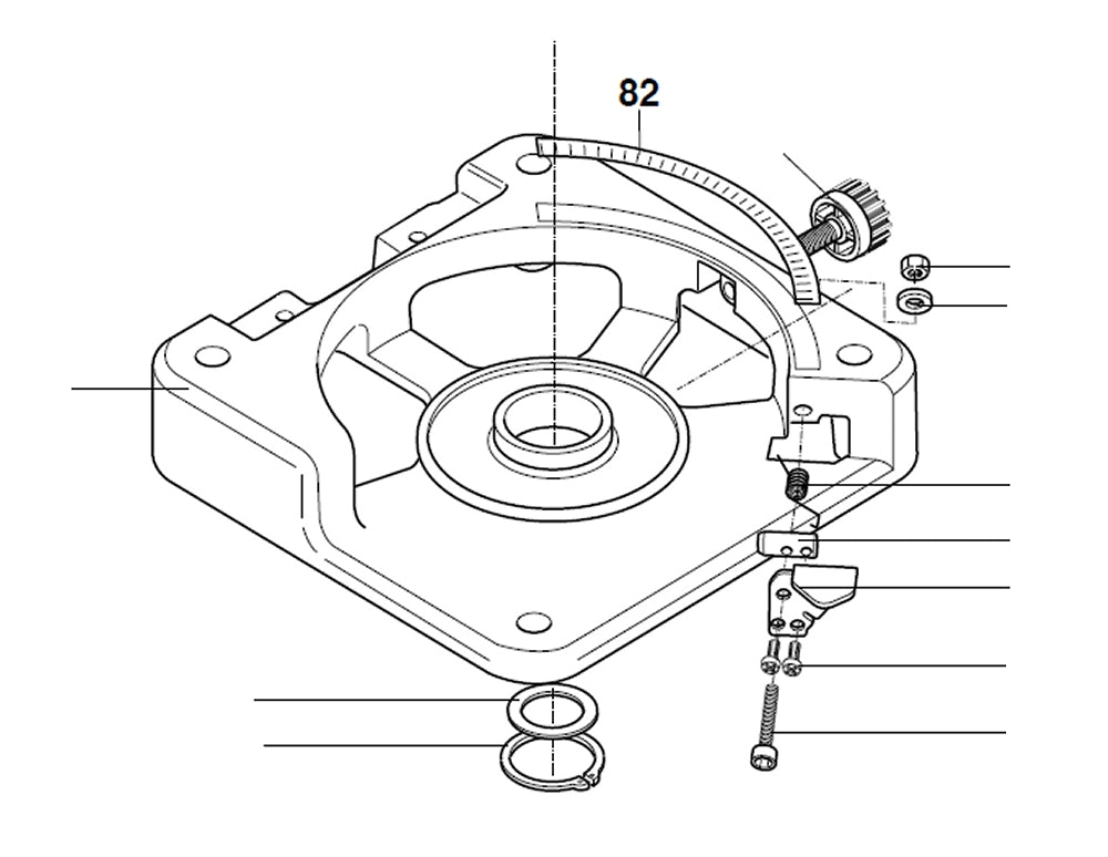PROXXON 27160-82 Skalenaufkleber für Kappgerät- und Gehrungssäge KGS80
