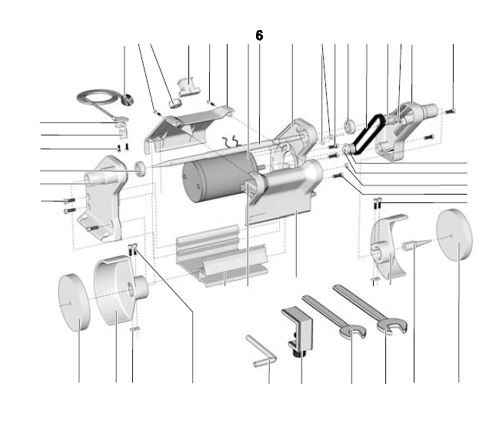 PROXXON 27180-06 Welle für Poliermaschine PM 100 / PM100