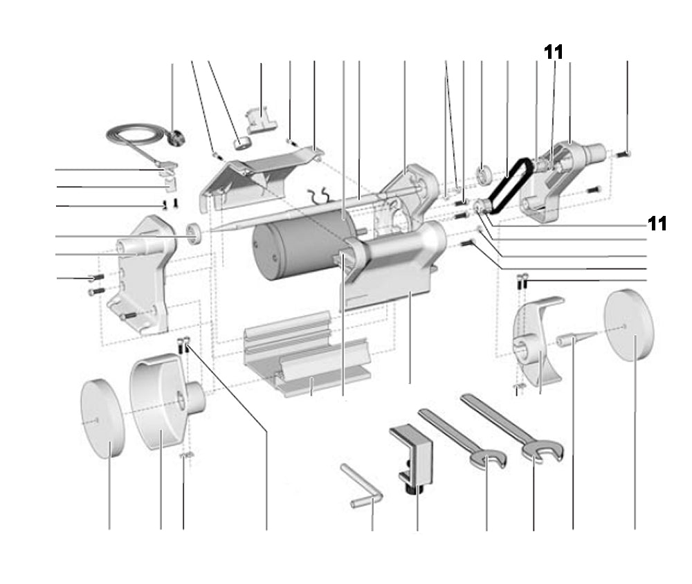 PROXXON 27180-11 Gewindestift für Poliermaschine PM 100 / PM100