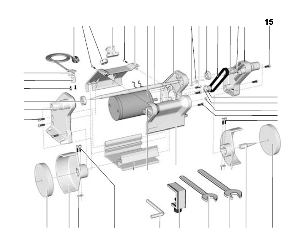 PROXXON 27180-15 Schraube für Poliermaschine PM 100 / PM100