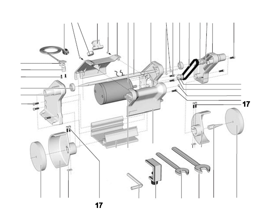 PROXXON 27180-17 Schraube für Poliermaschine PM 100 / PM100