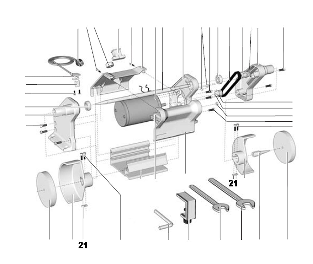 PROXXON 27180-21 Vierkantmutter für Poliermaschine PM 100 / PM100