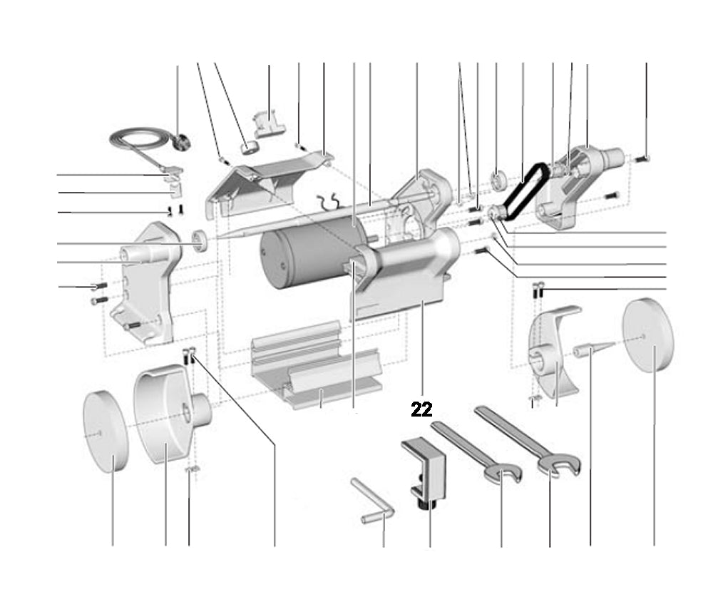 PROXXON 27180-22 Gehäuseteil vorne für Poliermaschine PM 100 / PM100
