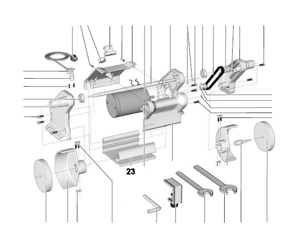 PROXXON 27180-23 Gehäusefuß Gehäusefuss für Poliermaschine PM 100 / PM100