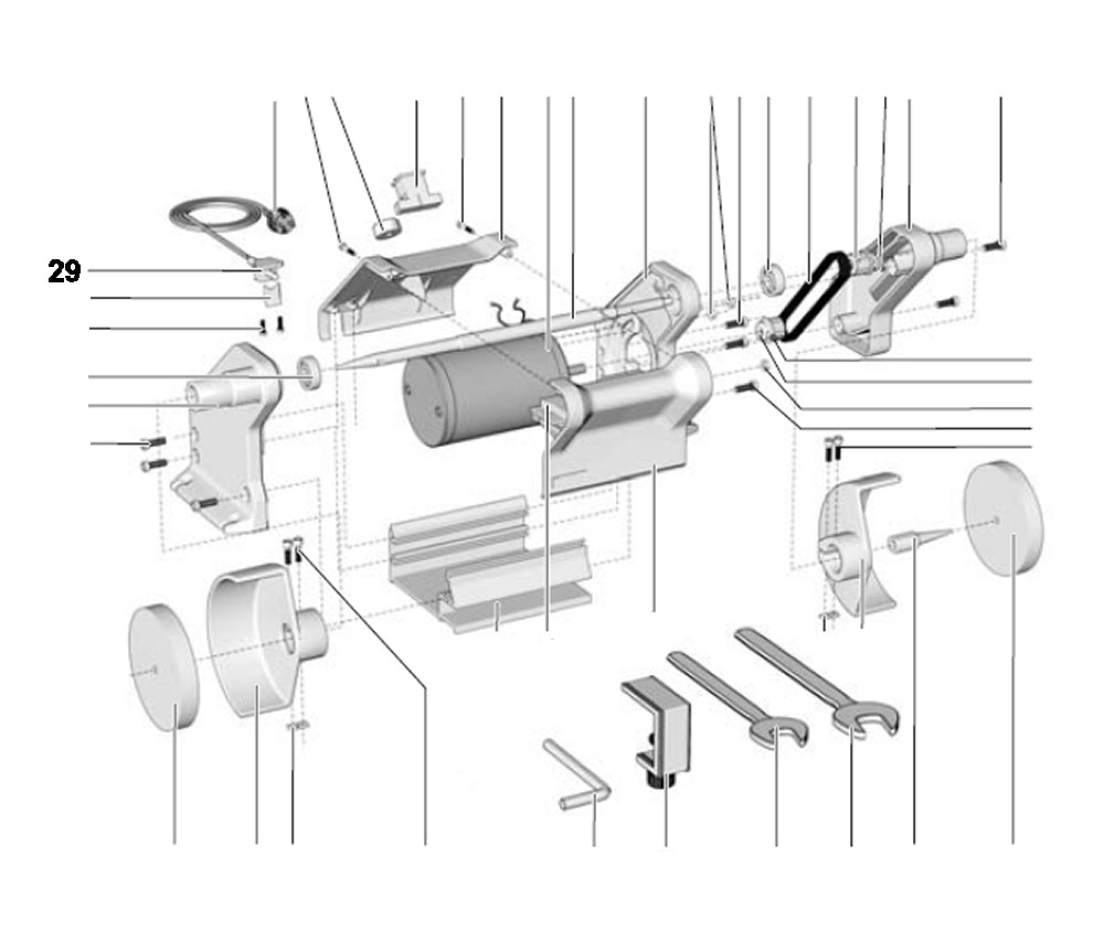 PROXXON 27180-29 Zugentlastung für Poliermaschine PM 100 / PM100