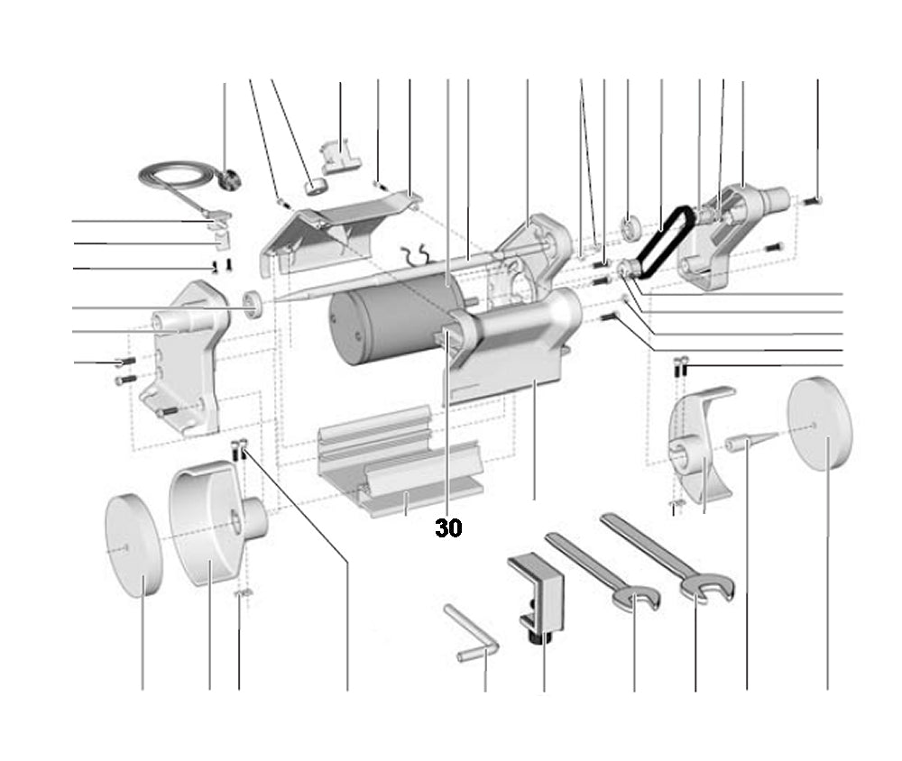 PROXXON 27180-30 Platine für Poliermaschine PM 100 / PM100